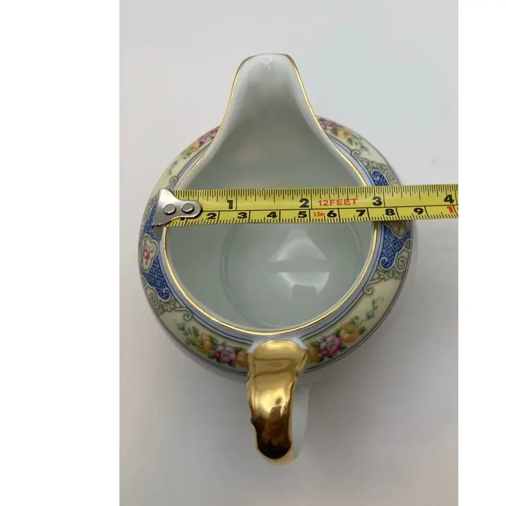 VTG Bohemia Ceramic Works Cecil Pattern Porcelain Creamer Pitcher Czechoslovakia